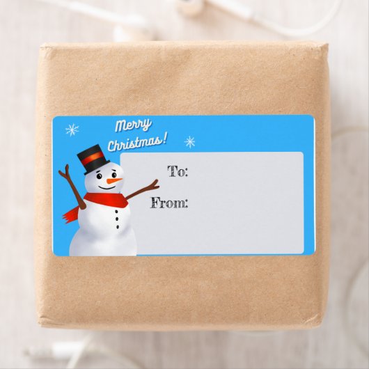 Kerstman tot etiketteermachine etiket (Insitu)