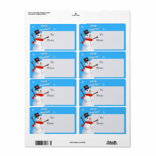 Kerstman tot etiketteermachine etiket