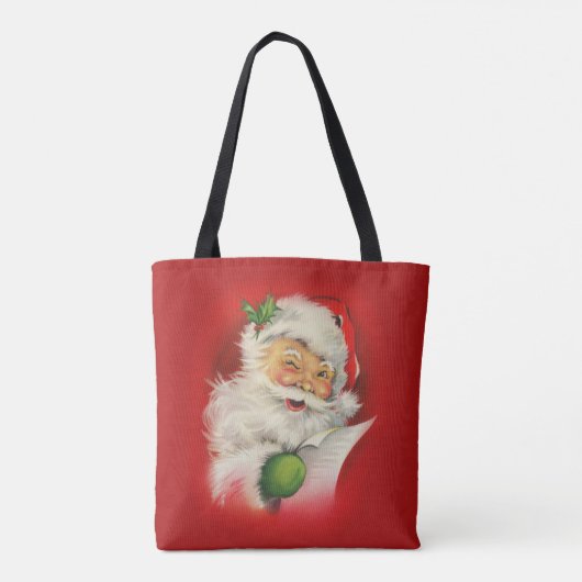  kerstman tote bag (Achterkant)