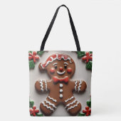 kerstman tote bag (Voorkant)