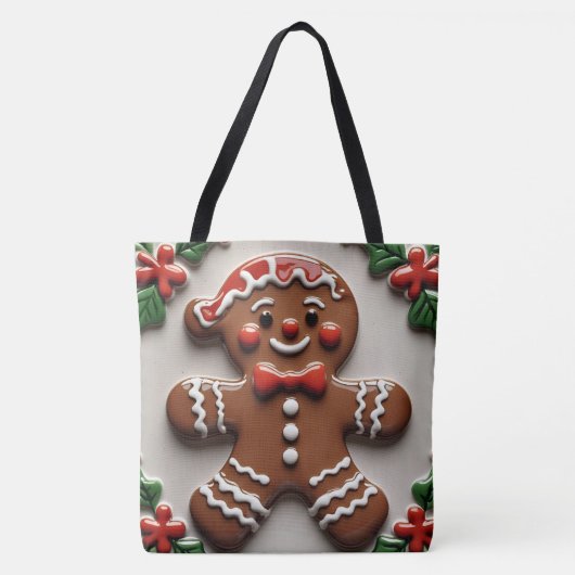 kerstman tote bag (Voorkant)