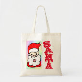 kerstman tote bag (Voorkant)