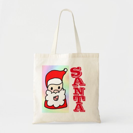 kerstman tote bag (Voorkant)