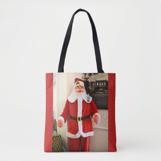 kerstman tote bag (Voorkant)