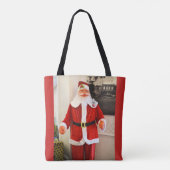 kerstman tote bag (Achterkant)