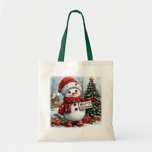 Kerstman Tote Bag (Voorkant)