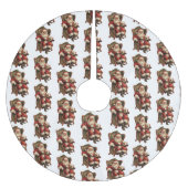  kerstman traditioneel kerstpatroon kerstboom rok (Voorkant)