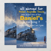 Kerstman trein Polar Express Kaart (Voorkant / Achterkant)