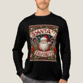 kerstman Tri-Blend shirt (Voorkant volledig)