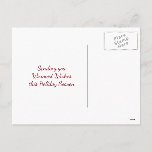 Kerstman, Tropische Vogels, Kerstmis van het Feestdagenkaart (Achterkant)