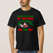Kerstman Trucker Kerststraat Koning feestelijk T-shirt (Voorkant)