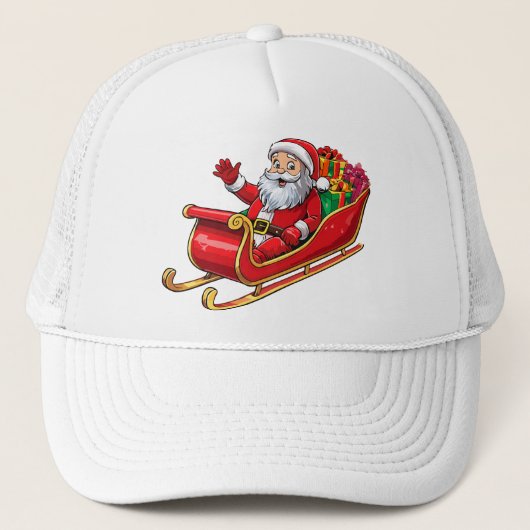 Kerstman Trucker Pet (Voorkant)