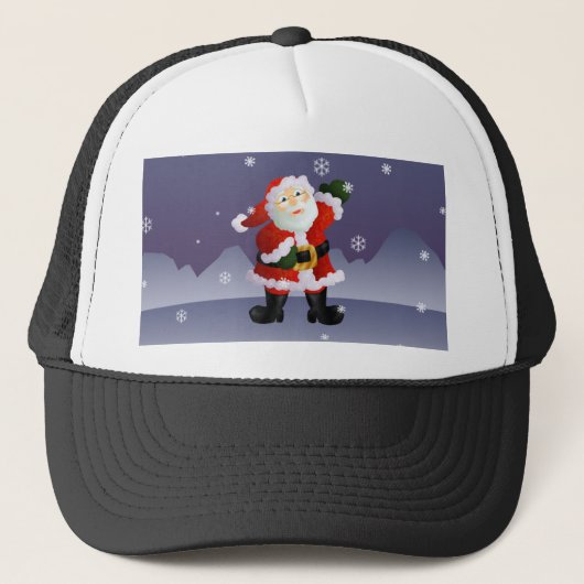 Kerstman Trucker Pet (Voorkant)