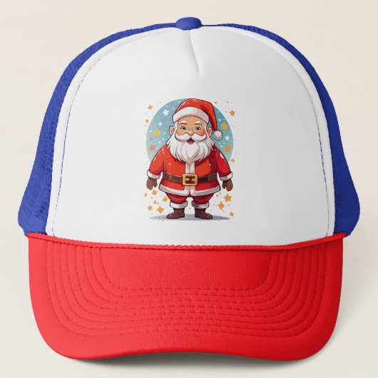 Kerstman Trucker Pet (Voorkant)