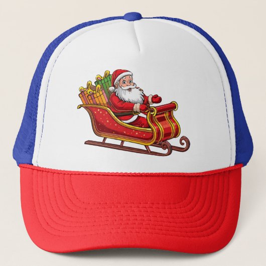 Kerstman Trucker Pet (Voorkant)