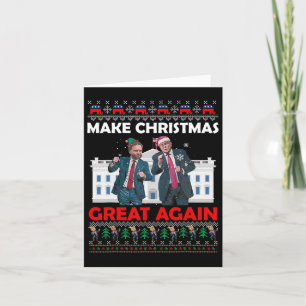 Kerstman Trump Dance Make Christmas Great Again be Kaart