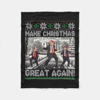 Kerstman Trump Dance Make Christmas Great Again le Fleece Deken