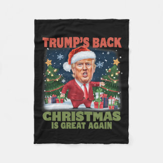 Kerstman Trump Dance Make Christmas Great Again le Fleece Deken