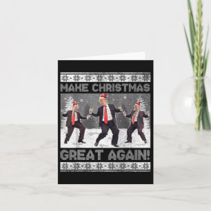 Kerstman Trump Dance Make Christmas Great Again le Kaart