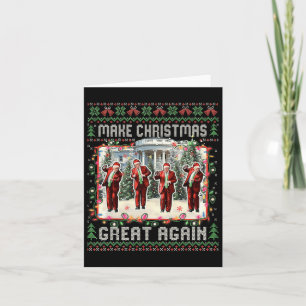 Kerstman Trump Dance Make Christmas Great Again le Kaart
