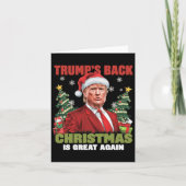 Kerstman Trump Dance Make Christmas Great Again le Kaart (Voorkant)