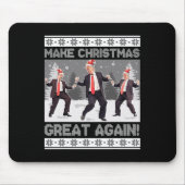 Kerstman Trump Dance Make Christmas Great Again le Muismat (Voorkant)