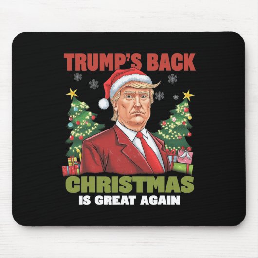 Kerstman Trump Dance Make Christmas Great Again le Muismat (Voorkant)