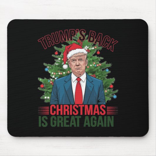 Kerstman Trump Dance Make Christmas Great Again le Muismat (Voorkant)