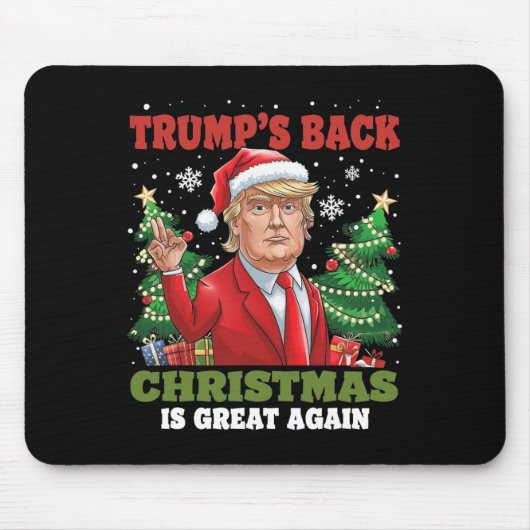Kerstman Trump Dance Make Christmas Great Again le Muismat (Voorkant)