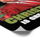 Kerstman Trump Dance Make Christmas Great Again le Poster (Hoek)