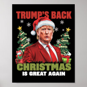 Kerstman Trump Dance Make Christmas Great Again le Poster