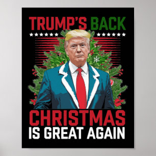 Kerstman Trump Dance Make Christmas Great Again le Poster