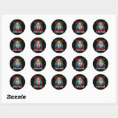 Kerstman Trump Dance Make Christmas Great Again le Ronde Sticker (Vel)