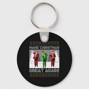 Kerstman Trump Dance Make Christmas Great Again le Sleutelhanger
