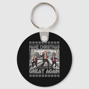 Kerstman Trump Dance Make Christmas Great Again le Sleutelhanger
