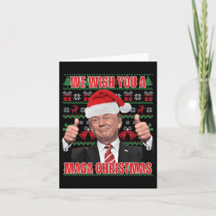 Kerstman Trump Kerst Humor Funny Trump Xmas 2 Kaart
