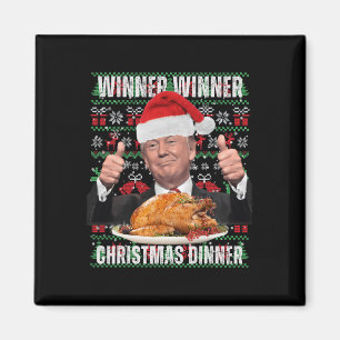 Kerstman Trump Kerst Humor Funny Trump Xmas 3 Magneet