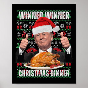 Kerstman Trump Kerst Humor Funny Trump Xmas 3 Poster