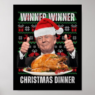 Kerstman Trump Kerst Humor Funny Trump Xmas 4 Poster