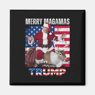 Kerstman Trump Kerst Humor Funny Trump Xmas Tank Magneet