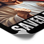 Kerstman Trump Kerst Humor Funny Trump Xmas Tank Poster (Hoek)