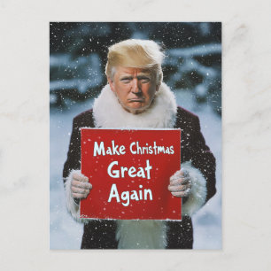 Kerstman Trump: "Maak kerst weer geweldig" Briefkaart