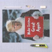 Kerstman Trump: "Maak kerst weer geweldig" Tissuepapier (Craft)