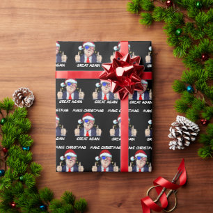 Kerstman Trump maken Kerstmis weer geweldig Kerstm Cadeaupapier