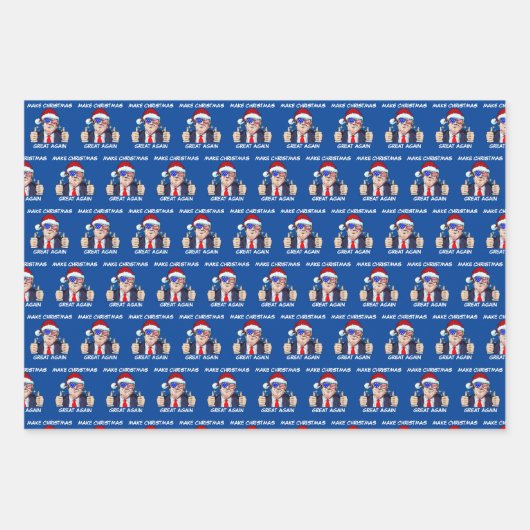 Kerstman Trump maken Kerstmis weer geweldig Kerstm Inpakpapier Vel (Voorkant 3)