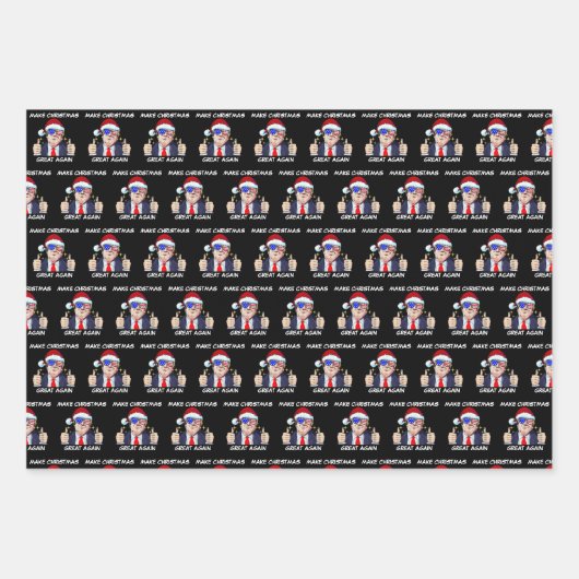 Kerstman Trump maken Kerstmis weer geweldig Kerstm Inpakpapier Vel (Voorkant)