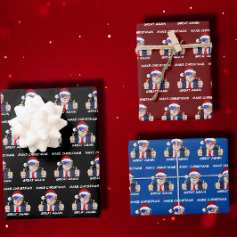 Kerstman Trump maken Kerstmis weer geweldig Kerstm Inpakpapier Vel