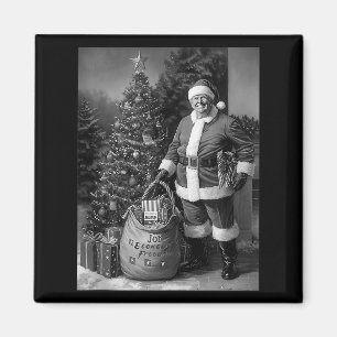 Kerstman Trump Met Een Zak Vol Cadeaus Kerstmis Magneet