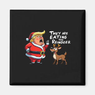 Kerstman Trump, ze eten het rood Magneet