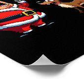 Kerstman Trump, ze eten het rood Poster (Hoek)